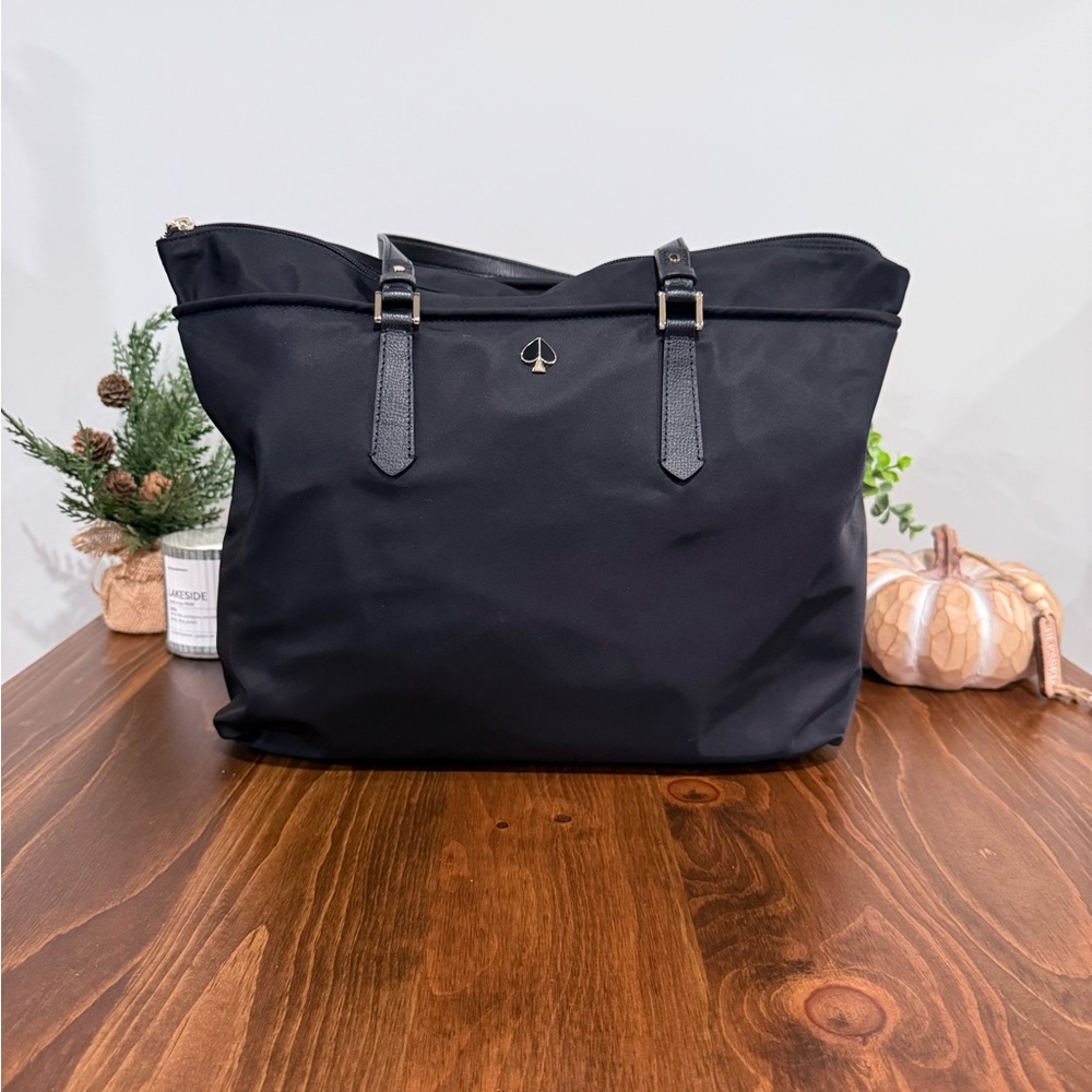 Kate Spade Black Nylon Tote Bag